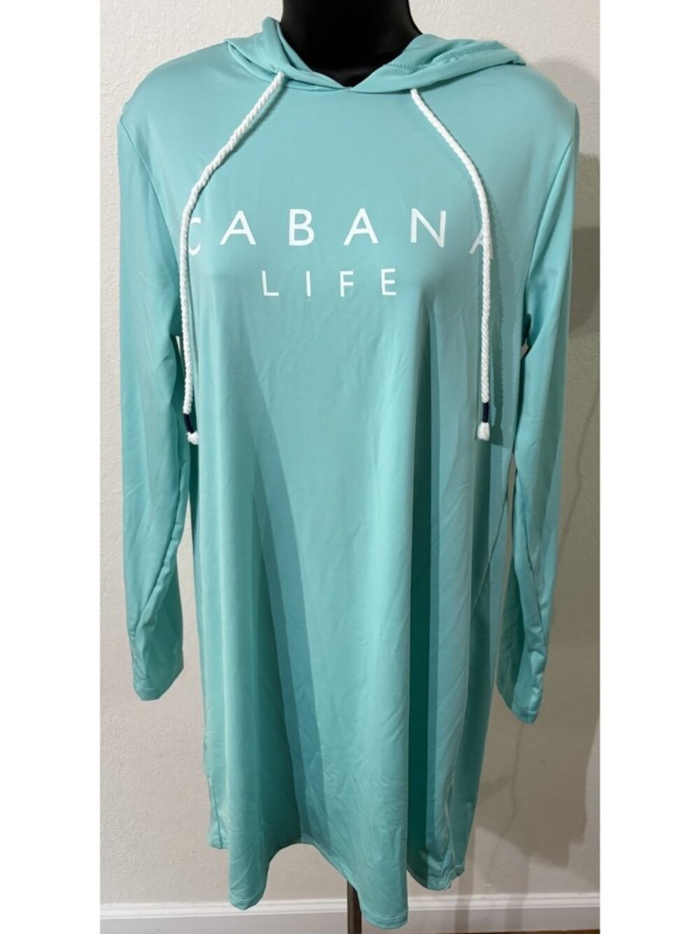 Cabana Life Sport Womens Size S 50+ UV Protection Swim Coverup Stretch